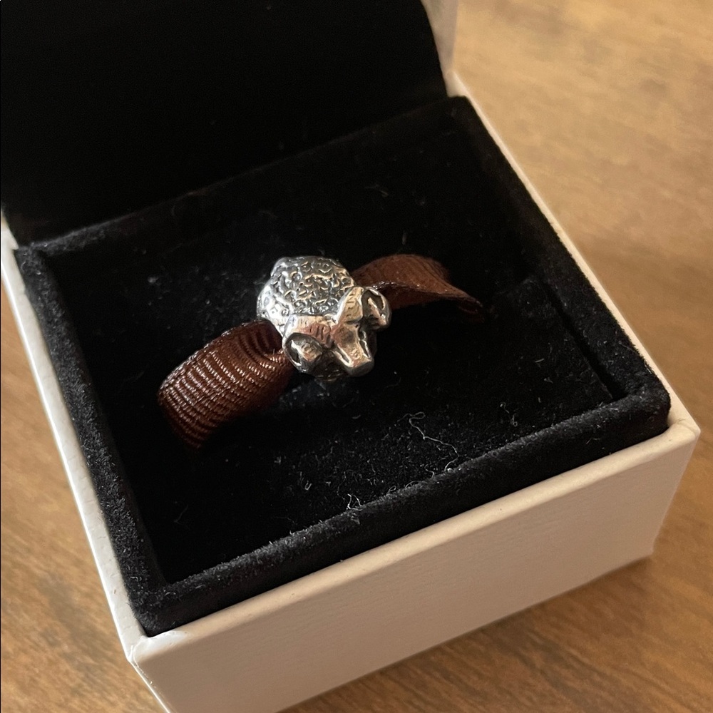 Pandora RARE, in original box, never worn, RAM Sheep Pandora Charm